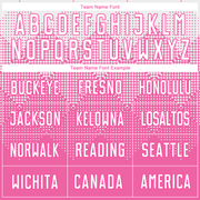 Custom Pink White Sublimation Soccer Uniform Jersey