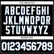 Custom Black White-Light Blue Performance Vapor Golf Polo Shirt