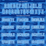 Custom Royal Powder Blue-White Line Sublimation Soccer Uniform Jersey