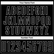 Custom Black White Pinstripe Fade Fashion Sublimation Soccer Uniform Jersey