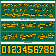 Custom Kelly Green Gold-Black Authentic Throwback Basketball Shorts