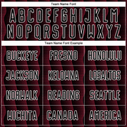 Custom Black Crimson-White Geometric Shape Sublimation Soccer Uniform Jersey