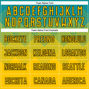 Custom Teal Gold-Black Sublimation Soccer Uniform Jersey