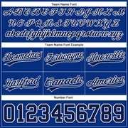 Custom Royal Navy-White Authentic Throwback Basketball Shorts