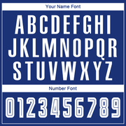 Custom Royal White-Black Sublimation Fade Fashion Soccer Uniform Jersey