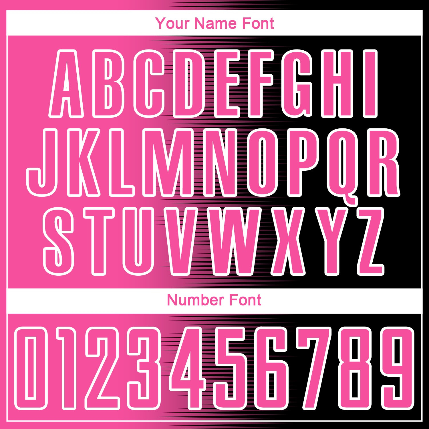 Custom Black Pink-White Gradient Line Sublimation Soccer Uniform Jersey