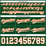 Custom Hunter Green White-Orange Authentic Basketball Shorts