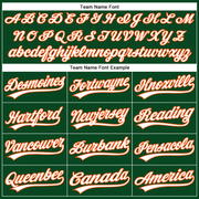 Custom Green White-Orange Performance Vapor Golf Polo Shirt