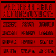 Custom Red Black Sublimation Soccer Uniform Jersey