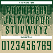 Custom Cream Green Sublimation Soccer Uniform Jersey