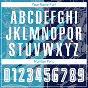 Custom Graffiti Pattern Panther Blue-Navy Scratch Sublimation Soccer Uniform Jersey