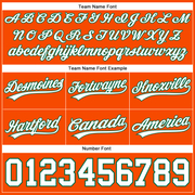 Custom Orange White-Kelly Green Authentic Basketball Shorts