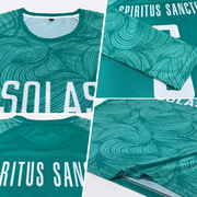 Custom Aqua White Sublimation Soccer Uniform Jersey