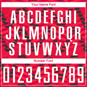 Custom Red White-Black Sublimation Soccer Uniform Jersey