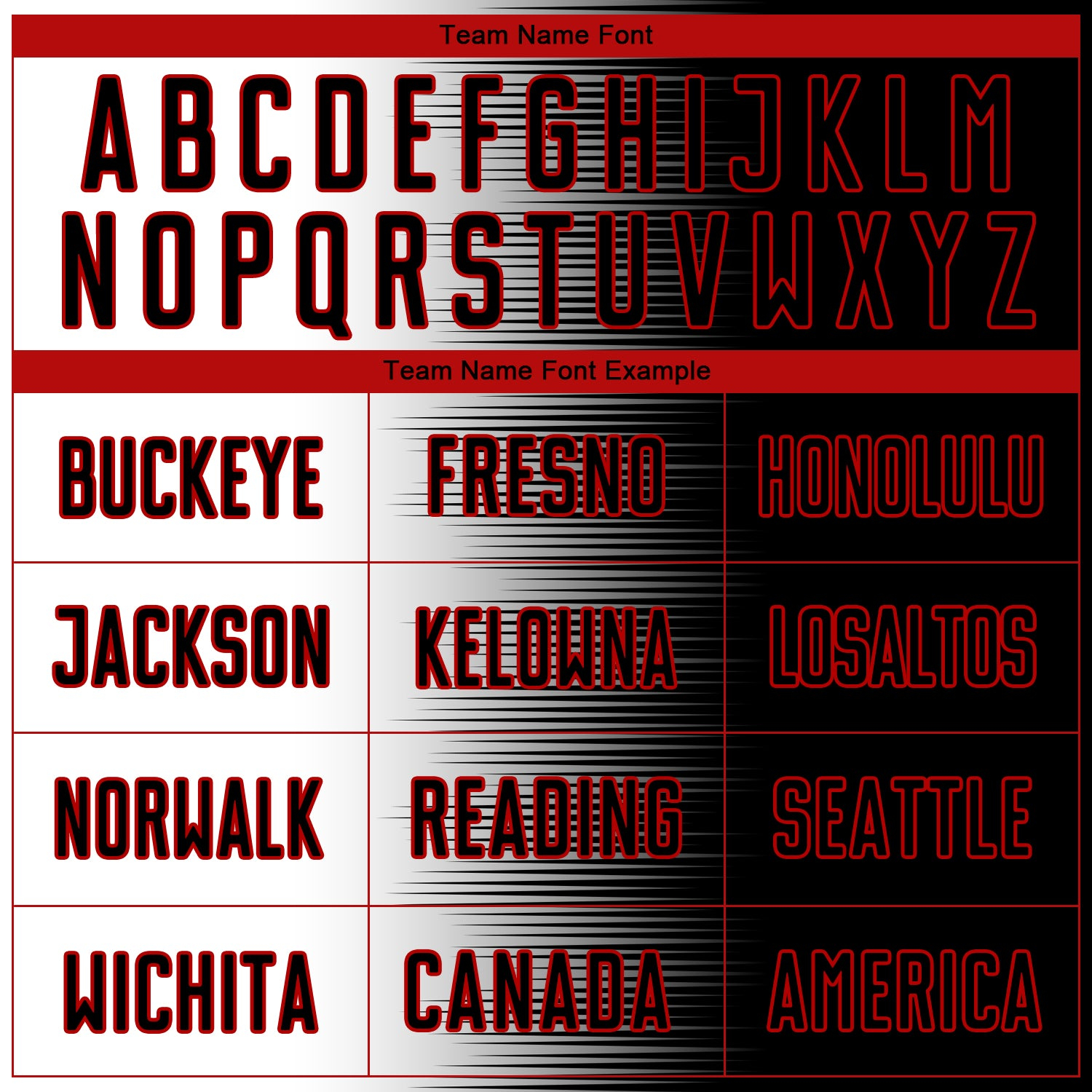 Custom Black White-Red Gradient Line Sublimation Soccer Uniform Jersey