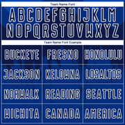 Custom Royal Navy-White Dripping Splatter Art Sublimation Soccer Uniform Jersey