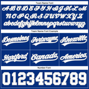 Custom Royal White-Gray Authentic Throwback Basketball Shorts