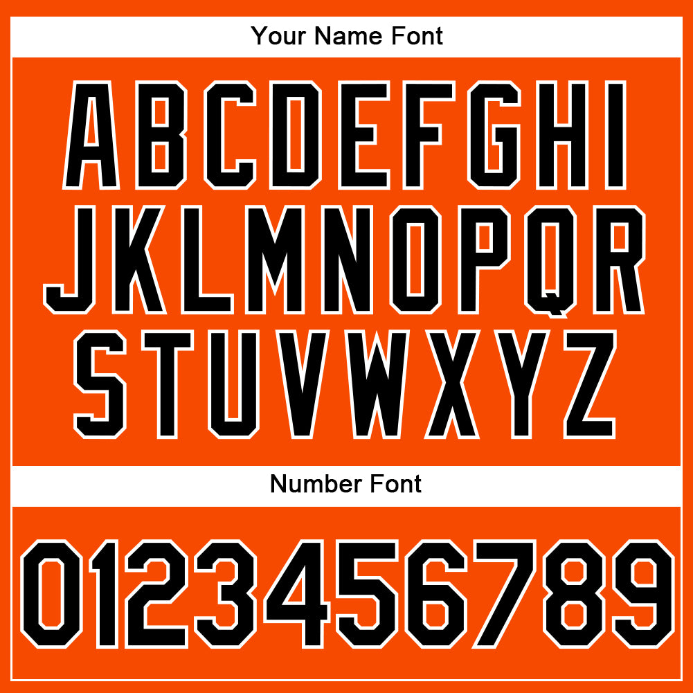 Custom Orange Black-White Performance Vapor Golf Polo Shirt