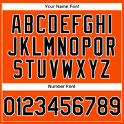 Custom Orange Black-White Performance Vapor Golf Polo Shirt