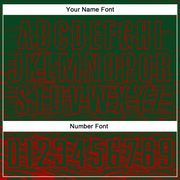 Custom Green Red Sublimation Soccer Uniform Jersey