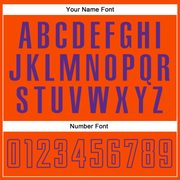 Custom Gray Orange-Purple Sublimation Split Fashion Soccer Uniform Jersey