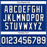 Custom Royal White-Black Performance Vapor Golf Polo Shirt