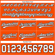 Custom Orange White-Black Authentic Basketball Shorts