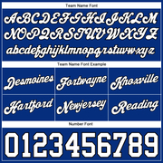 Custom Royal White Pinstripe White-Black Authentic Basketball Shorts