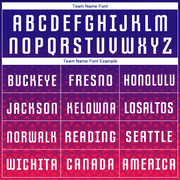 Custom Purple White-Hot Pink Sublimation Soccer Uniform Jersey