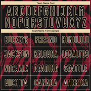 Custom Crimson Black-City Cream Sublimation Soccer Uniform Jersey