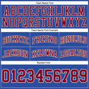 Custom Blue Maroon-Cream Authentic Throwback Basketball Shorts