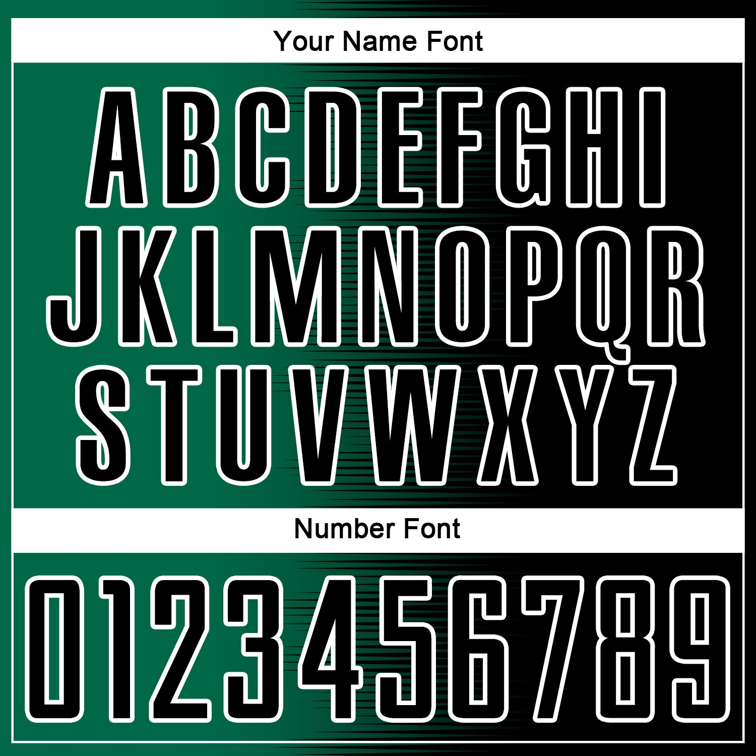 Custom Black Kelly Green-White Gradient Line Sublimation Soccer Uniform Jersey