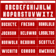 Custom Red White-Black Sublimation Fade Fashion Soccer Uniform Jersey