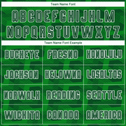 Custom Green Grass Green-White Line Sublimation Soccer Uniform Jersey