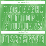 Custom Neon Green Neon Green-White Sublimation Soccer Uniform Jersey