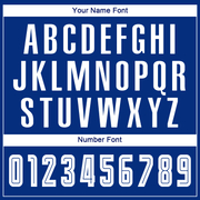 Custom Royal White Sublimation Soccer Uniform Jersey