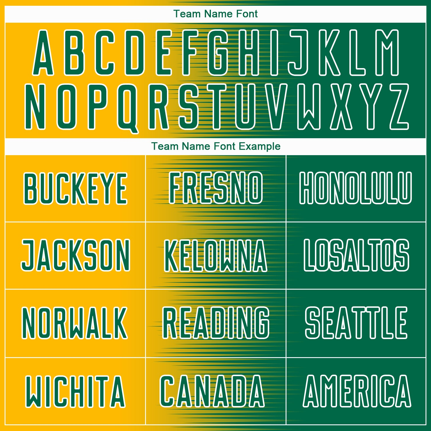 Custom Kelly Green Gold-White Gradient Line Sublimation Soccer Uniform Jersey