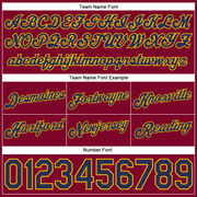 Custom Maroon White Pinstripe Navy-Gold Authentic Basketball Shorts