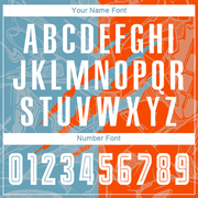 Custom Graffiti Pattern Shadow Blue-Orange Scratch Sublimation Soccer Uniform Jersey