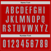 Custom Red Gray Performance Golf Polo Shirt