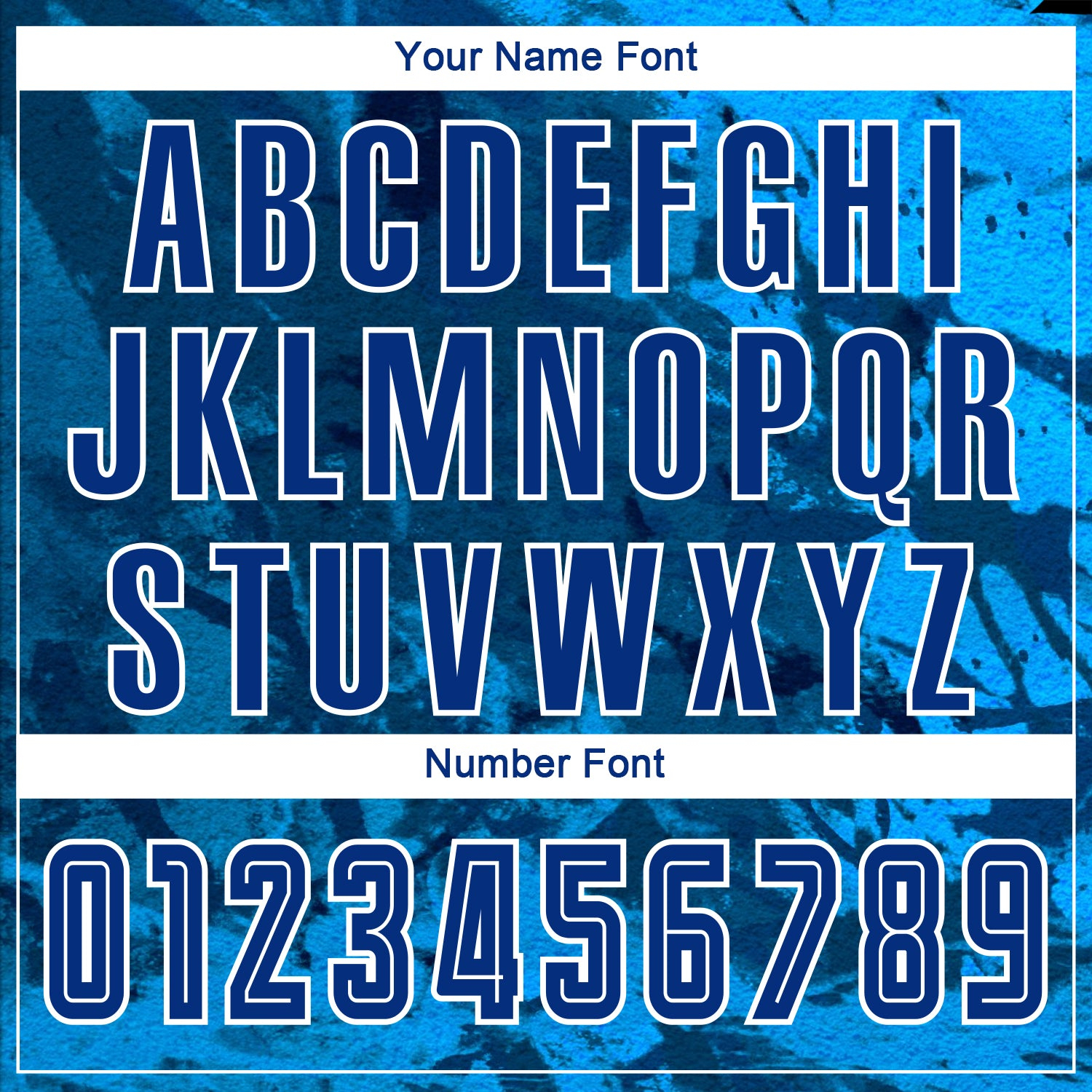 Custom Tie Dye Royal-White Sublimation Soccer Uniform Jersey