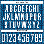 Custom Blue White-Black Sublimation Soccer Uniform Jersey