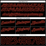 Custom White Black-Orange Authentic Throwback Split Fashion Basketball Shorts