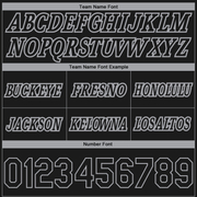 Custom Black Gray Pinstripe Fade Fashion Authentic Basketball Shorts