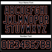 Custom Black Black Powder Blue-Orange Performance Vapor Golf Polo Shirt