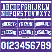 Custom Purple White Pinstripe White-Light Blue Authentic Basketball Shorts