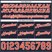 Custom Gray Orange-Navy Authentic Throwback Split Fashion Basketball Shorts