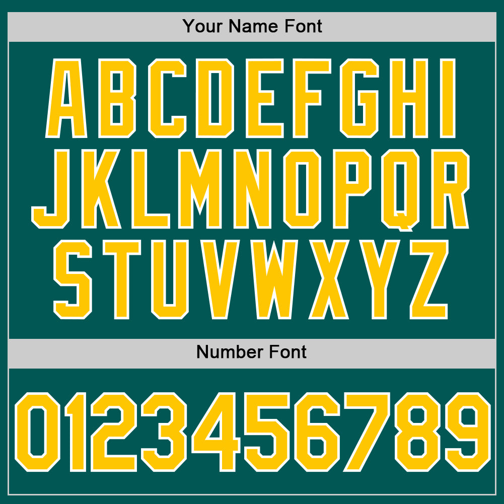 Custom Midnight Green Yellow-White Performance Vapor Golf Polo Shirt