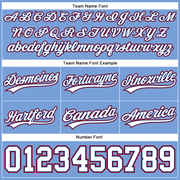 Custom Light Blue White Royal-Red Authentic Throwback Basketball Shorts