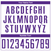 Custom White Purple Sublimation Soccer Uniform Jersey